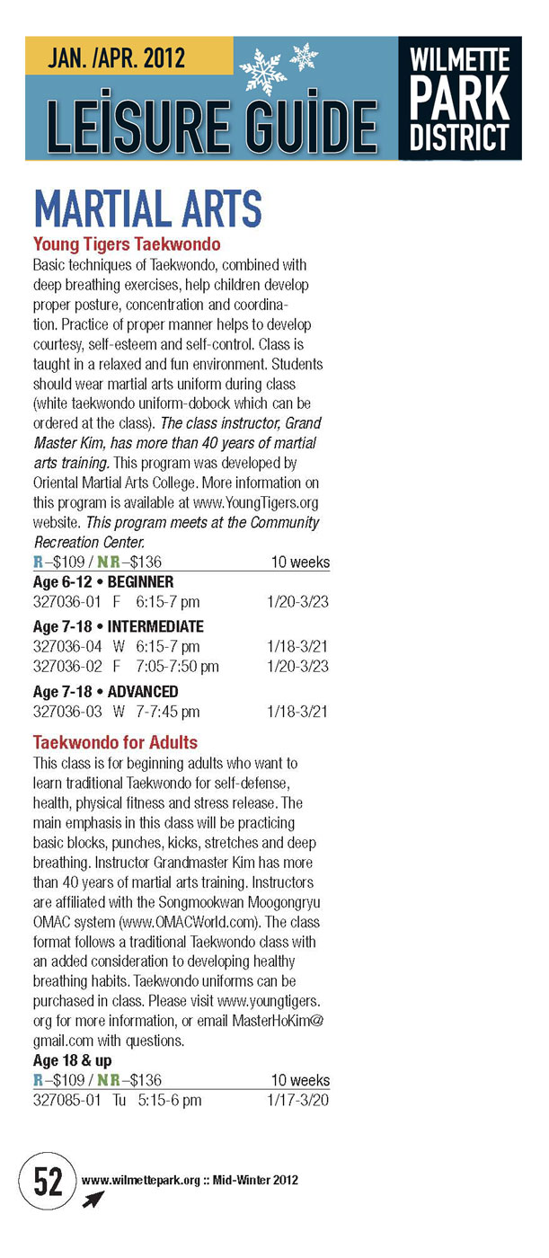 Click for Young Tigers class page